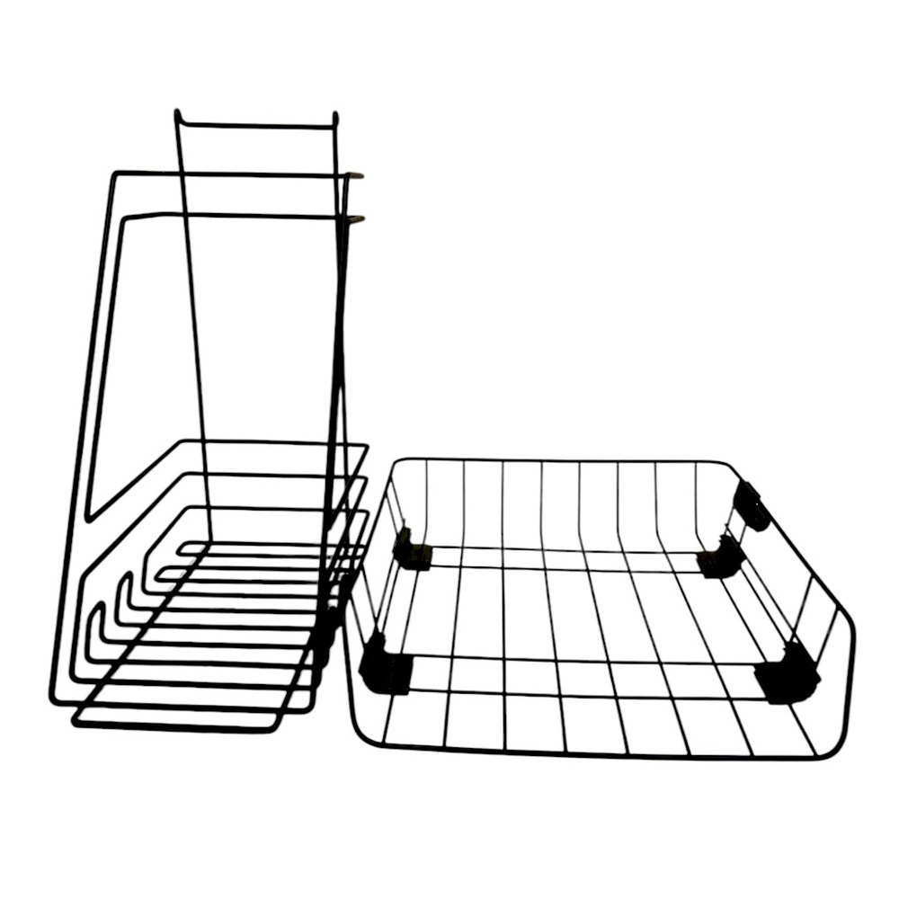 Black Wire Folder/Magazine Holder and Black Wire In/Out Basket. Great Organizers